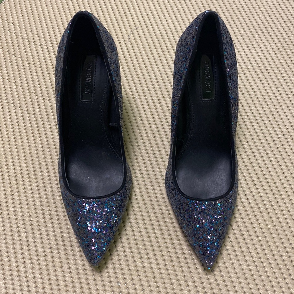 Glitter heels, size 5.5